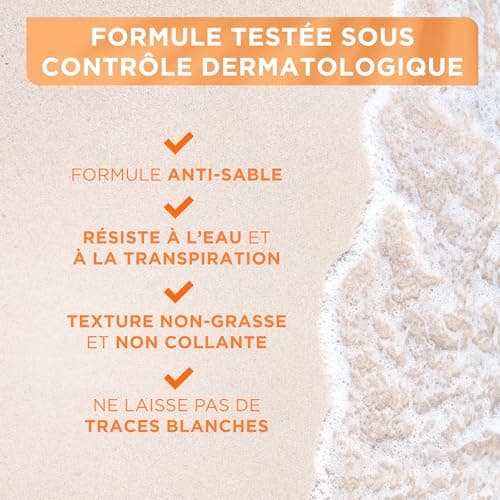 Mixa Solaire Peaux Sensibles - Spray Soin Solaire Très Haute Protection SPF 50+ UVA, UVA longs, UVB - Visage et Corps - Adultes et Enfants - Résistant à l'Eau et au Sable - Hypoallergénique - 150 ml - Image 5