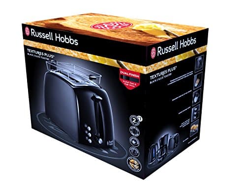 Russell Hobbs Breakfast Set Kettle and Toaster Toaster XL Texture Black – 22591-70 and 22601-56 - Image 6