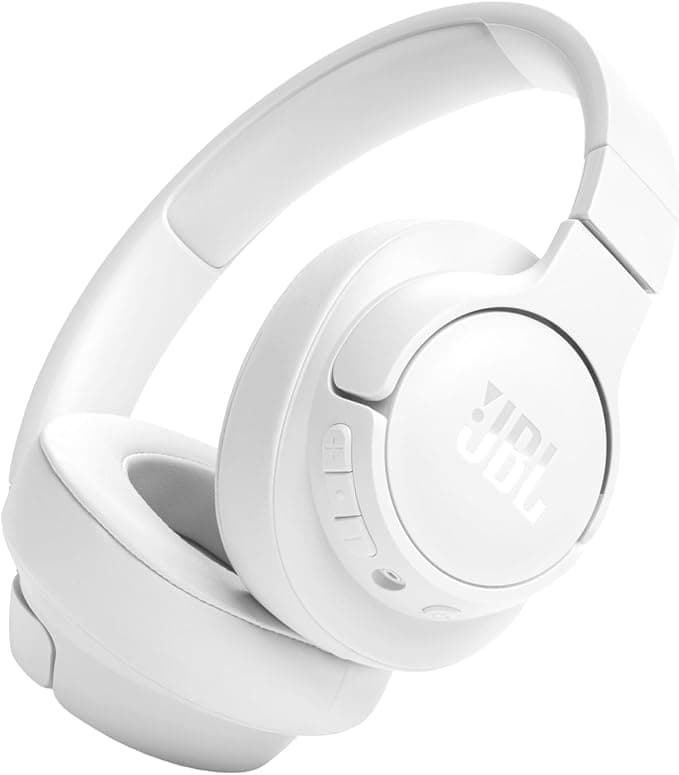 JBL Tune 720BT Wireless Headphones, Lightweight and Comfortable, Bluetooth 5.3, Up to 76 Hours Battery Life, Fast Charging, JBL Pure Bass Sound, White - Image 1
