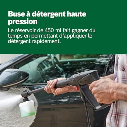 Bosch High Pressure Washer UniversalAquatak 130 (2 Nozzles, Transparent Water Filter, High Pressure Gun, 6 m Hose, 5 m Cable, Cardboard, 1700 W, Pressure: 130 Bar, Maximum Flow Rate: 380 l/h) - Image 7