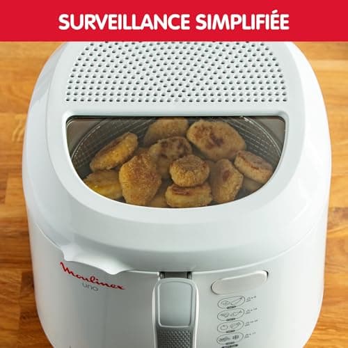 Moulinex Electric Deep Fryer, 1kg Capacity, 4 Persons, Compact Fryer, Easy Storage, Draining Position to Decrease Oil Quantity, Control Window, AF203110 - Image 6