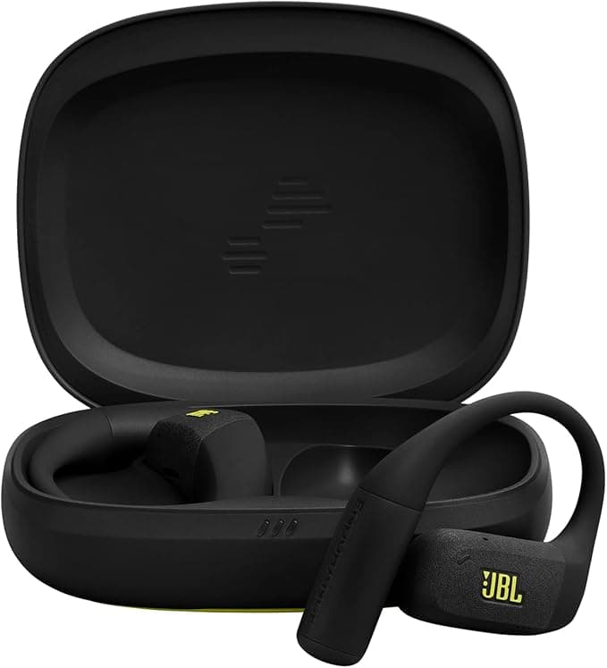JBL Endurance Zone True Wireless Open Sports Earbuds, Ear Hook Design, OpenSound, 32 Hours Battery Life, IP68 Waterproof, Google Finder, Headphones App, Black/Green
