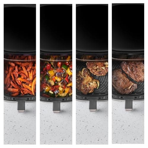 Russell Hobbs Air Fryer Rapid Air 4.3L (Ultra Compact, Quiet) Oil-free Fryer (Cooking, Grilling, Roasting and More, Economical, Touch, Fast, Auto Shut-off, Non-Stick Parts, Dishwasher) 27610-56 - Image 4