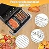 Silicone Air Fryer Mould Accessories for Ninja Air Fryer 10.4L AF500EU/COSORI 10L/COSORI Dual Zone 10L Twinfry Airfryer, Reusable Silicone Reusable Dish, Grid Racks, Grid Grid - Image 8