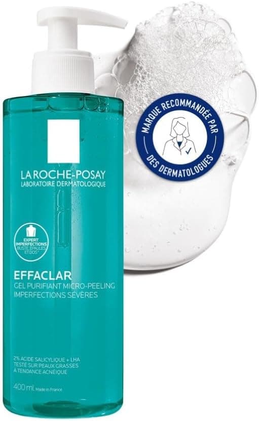 La Roche-Posay - Effaclar - Micro-Peeling Purifying Gel - Anti-Blemish Face & Body Cleansing Gel - Enriched with Salicylic Acid and Niacinamide - Oily skin, acne prone and sensitive - Image 1