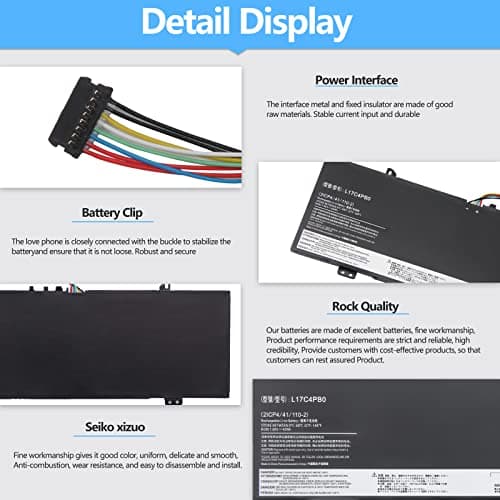 L17C4PB0 Battery for Lenovo Yoga 530-14IKB 530-14ARR IdeaPad 6-14ARR 6-14IKB IdeaPad 530S-14IKB 530S-14ARR 530S-15IKB L17C4PB0 L17C4PB2 5B10Q16 066 5 B10Q16067 5B10Q22883 - Image 6