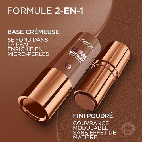 L'Oreal Paris Le Stick Soleil Contouring Bronzing Stick Brightening Tanning Skin Tone Melting Creamy Texture Powder Finish Easy to Carry Size Lumi Bronze Shade 130 Sunset Golden - Image 8