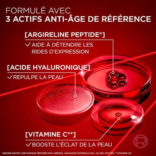 L'Oréal Paris - Anti-Aging Face Correcting Serum - Triple Action Anti-Aging Care - With Hyaluronic Acid, Peptides & Vitamin C - All Skin Types - Revitalift Laser X3-30 ml - Image 5