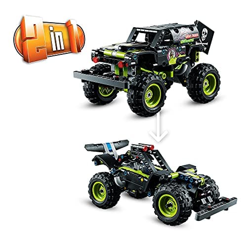LEGO 42118 Technic Monster Jam Grave Digger, Off-Road Remote Control Car, Monster Truck Toy, Radio Controlled Buggy, Gift for Children from 7 Years Old - Image 5