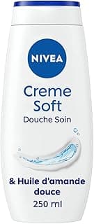 NIVEA NIVEA Crème de douche Soin (1 x 250 ml), enrichie à la Vitamine C & E et Huile d'Amande douce, Soin corps hydratant qui nettoie respecte et renforce le microbiome pour peaux sèches