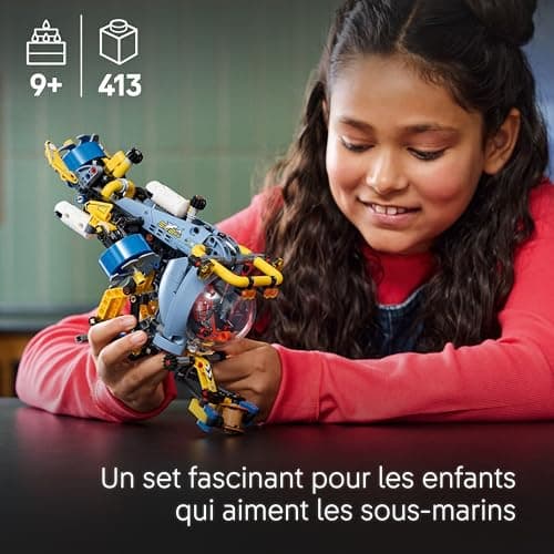 LEGO Technic Le sous Marin de Recherche en Haute mer - Jouet de Construction pour garçon et Fille dès 9 Ans avec Cockpit et hélices - Jeu créatif et Cadeau pour Enfants passionnés de Science 42201 - Image 4