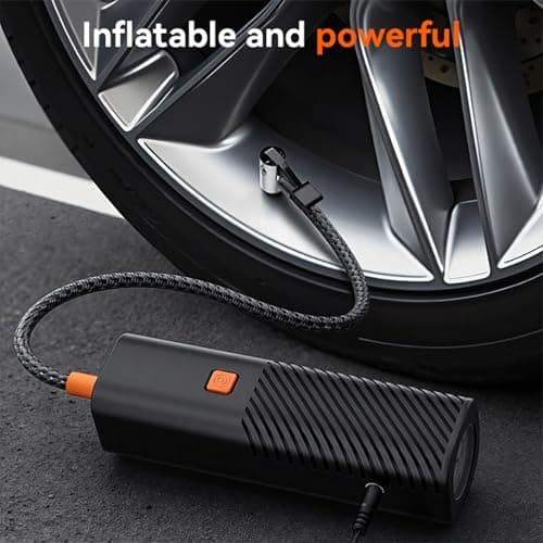 Gonfleur de Pneu Automobile | Compresseur Gonfleur pour Roues,Pompe Intelligente Pour Pneumatiques - pour Voiture, Moto, SUV, Camping-car et Véhicules - Image 5