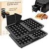 Air Fryer Ninja Accessories Accessories for Ninja AF500EU AF400EU SL451EU SL400EU, Waffles Air Fryer Silicone Accessories, Air Fryer Waffle Mould Accessories, Belgian Waffles - Image 2