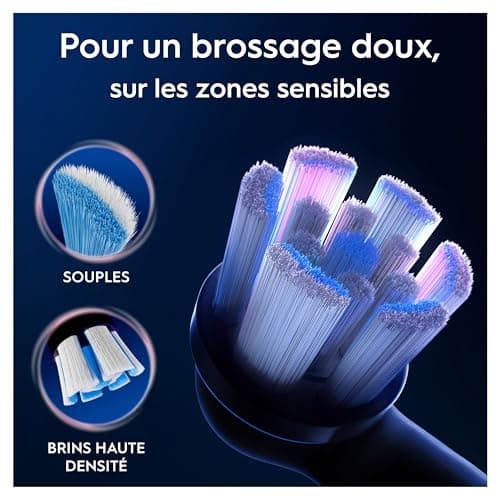 Oral-B Pack of 8 Gentle Care Replacement Brushes, Authentic, Black, Softest Brushing, Suitable for Sensitive Gums, Toothbrush for Oral B iOS Electric Toothbrushes, Cardboard - Image 5