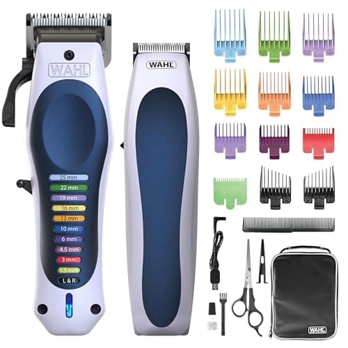 WAHL Color Pro Lithium Combi Kit, Complete Cutting Kit, Adjustable Lever for Length Control, Powerful Battery, Beard Finishing and Care Trimmer, Scissors & Hair Comb - Image 2