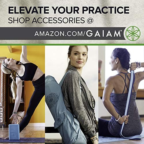 Gaiam Tapis de yoga antidérapant à imprimé classique pour tous les types de yoga, pilates et entraînements au sol, Here & Now Rose poudré, 4 mm - Image 6