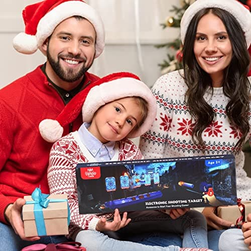 Lehoo Castle Nerf Shooting Target with Gun Toy, Electronic Target with 20 Darts, Outdoor Games for Children, Gift for Boys 3 4 5 6 7 8 Years Old - Image 7