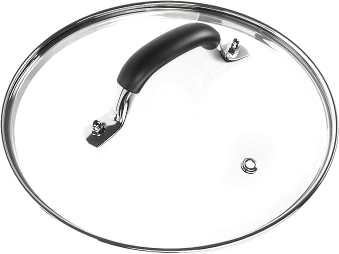 Tempered Glass Lid Compatible with Instant Pot 8 Liter, Universal Electric Pressure Cooker Lid with Heat Resistant Handles - 10"