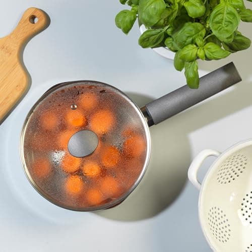 Russell Hobbs RH01164EU Excellence Collection 20 cm Saucepan with Glass Lid, Stainless Steel, Polished Mirror Finish, Induction Compatible, Dishwasher Safe, Silver - Image 8