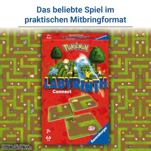 Ravensburger - Board Game - Pokémon - Labyrinth Connect - Family Board Game - Observation and Luck - Ages 7+ - 2-4 Players - 22579 - Image 7