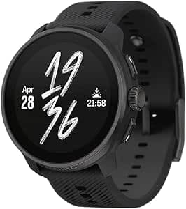 SUUNTO Race S Men's Sports Watch, GPS Running Activity Tracker, Bi-Band GNSS Offline Map, AMOLED Touch Screen, Smartwatch Heart Rate Monitor Pedometer Altimeter, 13 Days Battery Life