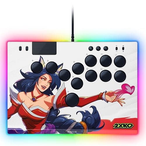 Razer Kitsune 2XKO Edition - Multi-Button Optical Arcade Controller for PS5 and PC - Layout with 4 Precise Motion Buttons - Flat Linear Optical Switches | 2XKO - Image 3