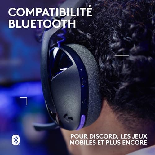 Logitech G G321 Lightspeed, Wireless Bluetooth Gaming Headset, Dynamic Comfort & Adjustment, 16kHz Stem Mic, + 20H Playtime, PC, PS4, PS5, Nintendo Switch, Mobile - Black - Image 6