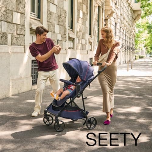 Chicco Seety Buggy, Lightweight and Compact Baby Stroller from 0 Months to 4 Years, Maximum Load Capacity of 22 kg, Folding Pushchair, Reclining Backrest, Automatic One-Step Folding, Canopy - Image 3