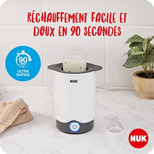 NUK First Choice+ Complete Feeding Kit - Vario Express Steriliser, 4x Bottles, 1x Extra Teat and More - Heart (Neutral) - 9 Pieces - Image 7