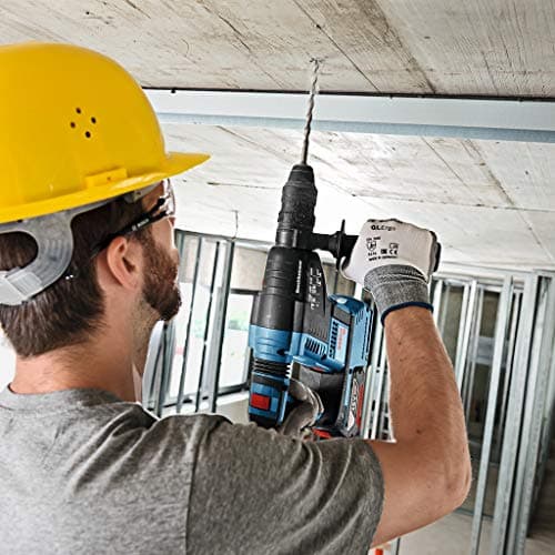 Bosch Professional 18V System cordless drill GBH 18V-26 F (with auxiliary handle, depth stop, cloth, SDS plus interchangeable chuck, L-BOXX) - Image 6