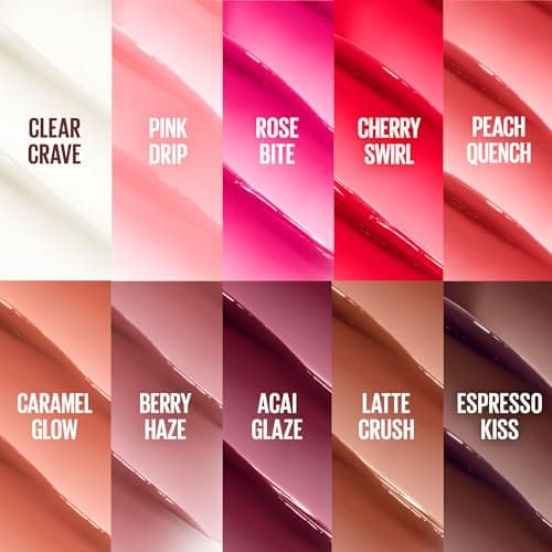 Maybelline New York - Baume Huile Hydratant - Lèvres Lissées et Brillantes - Effet Laqué - Enrichi en Acide Hyaluronique et Extrait de Cerises - Lifter Glaze - Teinte : 004 Cherry Swirl - Image 8