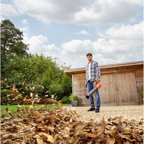 BLACK+DECKER BCBL200B-XJ Orange 18V Cordless Axial Blower with 2 Speeds and Integrated Scraper, Blower Speed 150 km/h, Without Battery, No Charger, BCBL200B-XJ Orange - Image 7