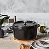 Staub 1102825 Round Casserole Dish 7 QT - Matt Black 28 cm - Image 7
