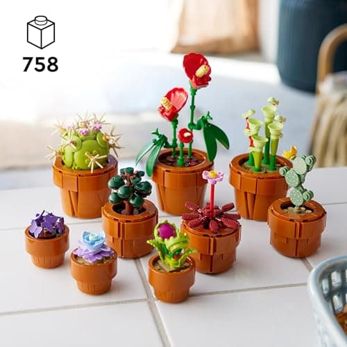 LEGO Botanicals Les Plantes Miniatures - 9 Plantes artificielles Dont Cactus à Construire pour Adulte - Accessoires de décoration pour Maison - Idée de Cadeau d'anniversaire pour Femme ou Homme 10329 - Image 3