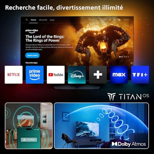 Philips 43PUS7200 4K LED Smart TV - 43 Inch Screen with Pixel Precise Ultra HD Platform, Titan OS and Dolby Atmos Sound - Alexa and Google Voice Assistant Compatible - Image 8