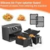 2 x Reusable Air Fryer Accessories for Ninja Foodi AF400EU & AF451EU - Silicone Air Fryer Mould to Prevent Splash Grease (Black) - Image 6