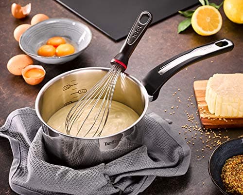 Tefal Emotion E3012704 Saucepan 14 cm Stainless Steel, Thick Base for Even Heat Distribution, Elegant Design, Sturdy Handle, Induction - Image 5