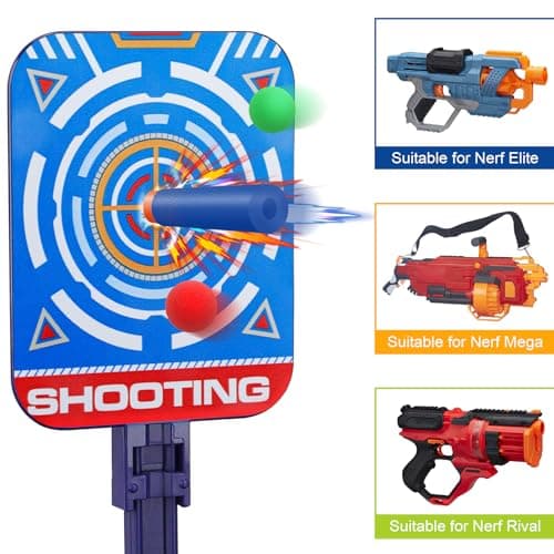 Electronic Nerf Target, Teenage Boy Gift 3-10 Years, Automatic Sports Shooting Target Game with Sound Effect, 20 Darts for Nerf Gun Toy Children Birthday Christmas Easter Gifts - Image 5
