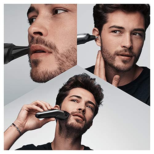 Braun Series 7 All-in-One Electric Beard Trimmer 10-in-1 with 8 Accessories, Hair and Body, Charging Base and Adaptive Motor, MGK7220, Silver Grey - Image 5