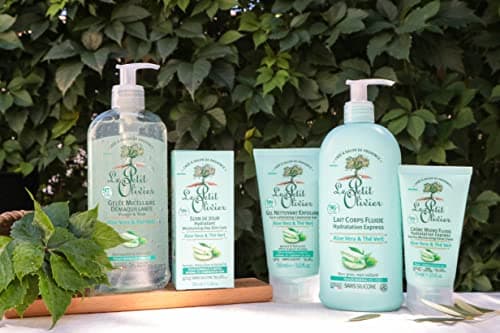 LE PETIT OLIVIER - Express Hydration Fluid Body Lotion - Aloe Vera & Green Tea - Moisturizes & Refreshes - Normal Skin - 97% Natural Origin - Silicone Free - Made in France - 250ml - Image 5