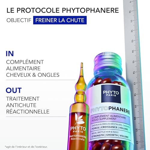 Phyto Paris Phytophanere Food Supplement for Hair and Nails Enriched with Biotin Zinc and Vitamin C Preserves Beauty and Growth Strength, Growth and Volume- 2 x 120 Capsules - Image 8