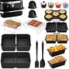 Silicone Air Fryer Mould Set for Ninja 10.4L AF500EU, Air Fryer Mould for Ninja Foodi Flexdrawer 10.4L, Reusable 10.4L Airfryer Dish Ideal for Family/Friends Gatherings, Party - Image 2