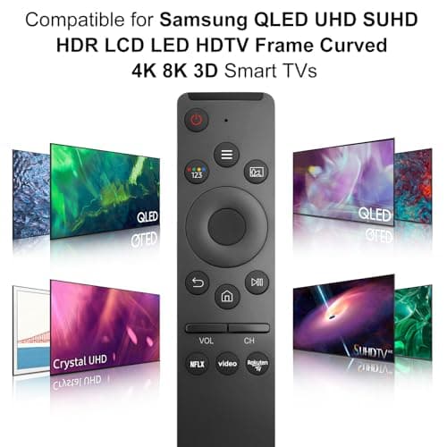 Universal Remote Control for Samsung Smart TV Replacement Remote Control for Samsung TV QLED UHD SUHD HDR LCD LED HDTV Frame Curved 4K 8K 3D Smart TVs - Image 5