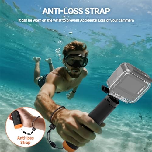 Svbony (2nd) 3in1 Waterproof Selfie Stick Compatible with GoPro Hero 13, 12, 11, 10, 9, 8, Compatible with DJI Osmo Action 5 Pro 4 3, Compatible with Insta360 Ace Pro 2, Suitable for Water Sports - Image 4