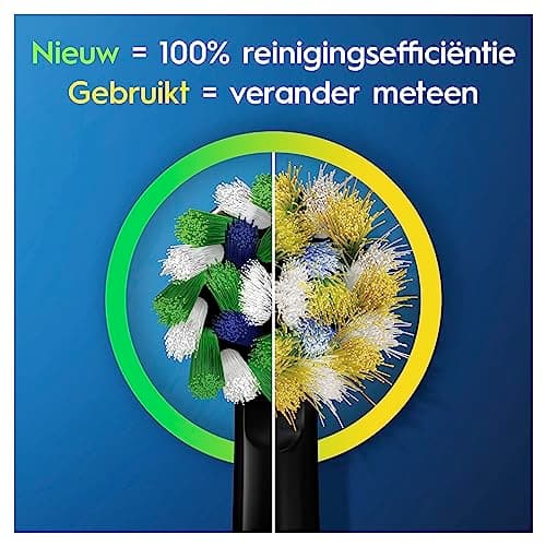 Oral-B Vitality Pro Lot de 2 brosses à dents électriques avec 2 brosses de rechange, 3 modes de nettoyage pour soins dentaires, cadeau pour homme/femme, conçu par Braun, noir/violet - Image 8