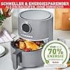 Tefal EY111B Ultra Fry Air Fryer Air Fryer Hot Air Fryer for Frying, Roasting, Grilling, Baking, 1.2kg for 6 People, 8 Cooking Programs, Digital Display, Economy - Image 6