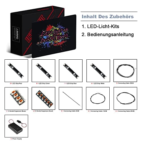 LED Licht Set for Lego 42156 Technic Peugeot 9X8 24H Le Mans Hybrid Hypercar (Kein Lego-Modell), Dekorationsbeleuchtungsset Kreative Spielzeug-Standard Version, 12 Months and Up - Image 7