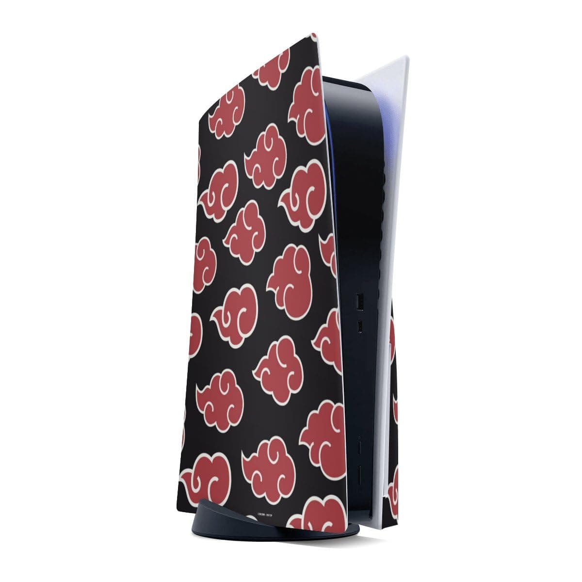 DeinDesign Sticker Compatible with Sony Playstation 5 Disc Edition Sticker Film Sticker Naruto Shippuden Akatsuki - Image 1