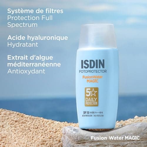 ISDIN Fotoprotector Pack Fusion Water MAGIC Face Cream SPF 50 (50 ml) + Lip Protection Stick SPF 30 (4 g) - Image 7
