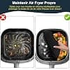 Moule Silicone Air Fryer pour Russell Hobbs Air fryer 4L/4,3L, 2 Paquet Réutilisable Carré Airfryer Accessoires Moule Friteuse pour Cecotec/Cosori/Aigostar - Image 7